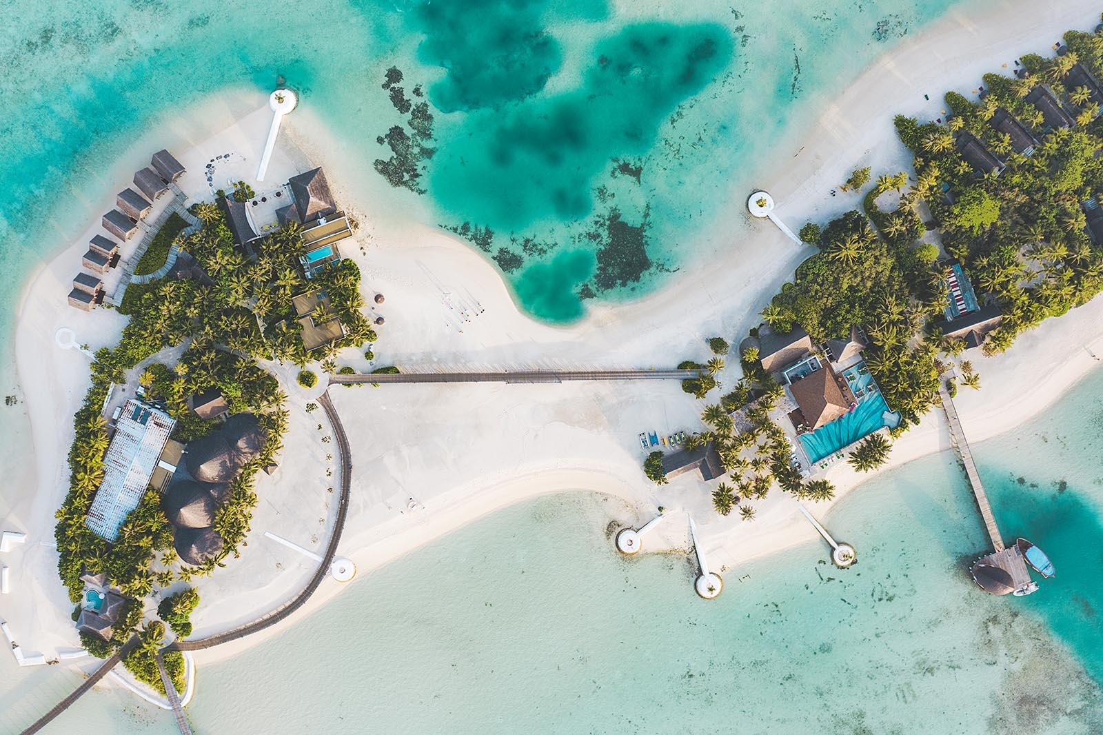 Maadhoo Island overwater villas
